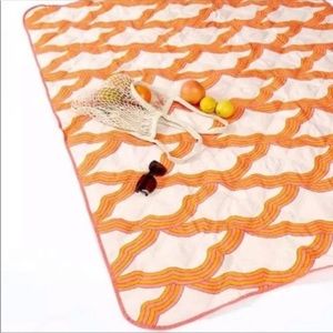 Fab Fit Fun Society 6 Picnic Blanket in pink and orange